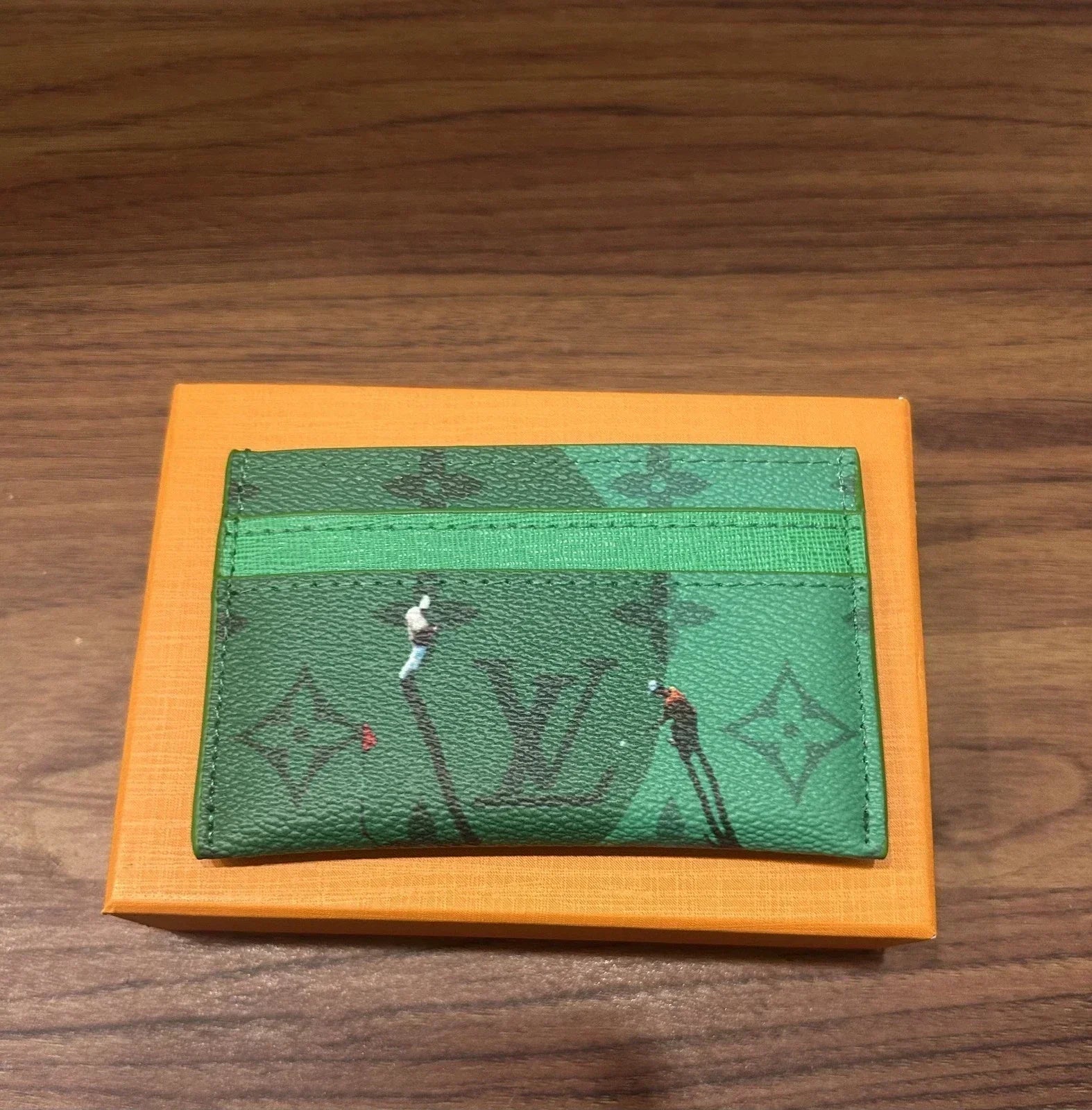 Louis Vuitton Golf Green Card Holder – Luxury Leather Card Wallet